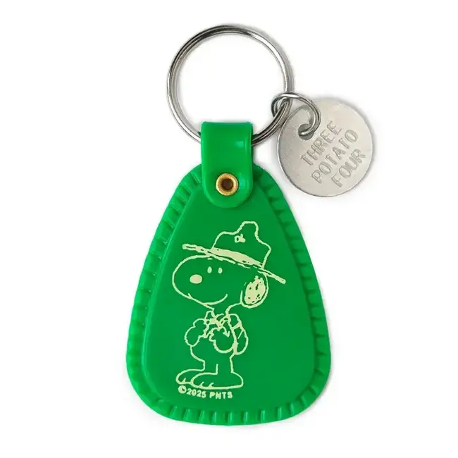 Three Potato Four Saddle Keychain- Snoopy Beagle Scout