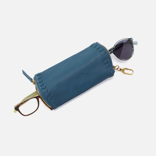 Hobo Spark Double Eyeglass Case- Peacock Feather