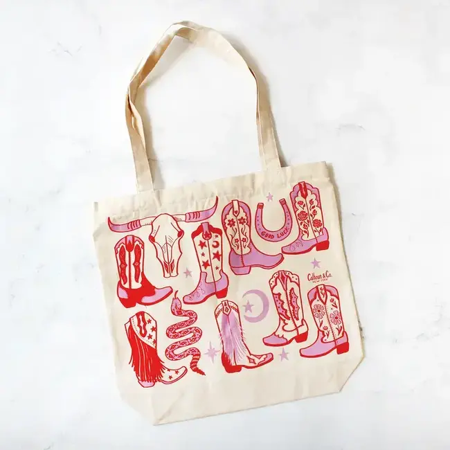 Calhoun & Co. Howdy Cowgirl Tote Bag