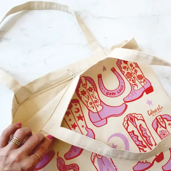 Calhoun & Co. Howdy Cowgirl Tote Bag