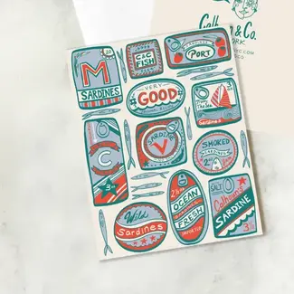 Calhoun & Co. Sardines and Tin Fish Greeting Card