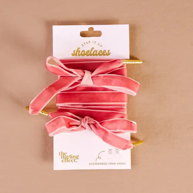 The Darling Effect Shoelaces- Velvet Rose