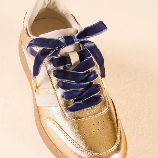 The Darling Effect Shoelaces-Velvet Blue