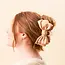 The Darling Effect Satin Bow Claw Clip- Beige