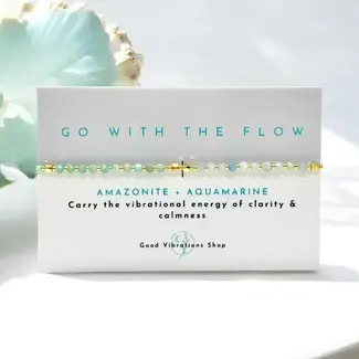 Good Vibrations Shop Gemstone Bracelet- Go with the Flow