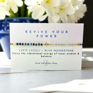 Good Vibrations Shop Gemstone Bracelet- Revive Your Power
