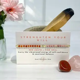 Good Vibrations Shop Gemstone Bracelet- Strengthen Your Will
