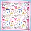 Josslyn by Wall to Wall Bow Print Silky Feel Bandana Scarf