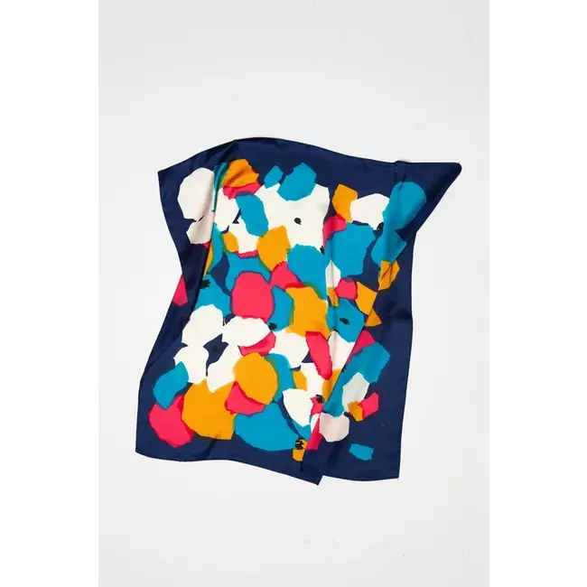 Josslyn by Wall to Wall Color Block Silky Feel Bandana Scarf