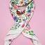 Josslyn by Wall to Wall Large Floral Print Bandana Scarf- White