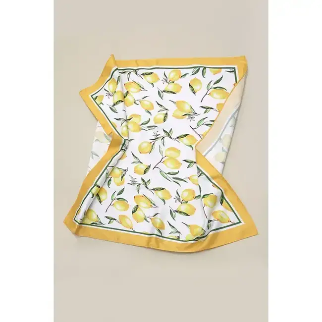 Josslyn by Wall to Wall Lemon Silky Feel Bandana Scarf