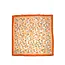 Josslyn by Wall to Wall Oversized Floral Print Bandana Scarf Wrap- Orange