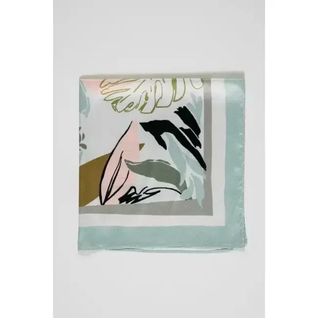 Josslyn by Wall to Wall Pretty Print Silky Feel Bandana Scarf- Multi