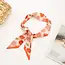 Josslyn by Wall to Wall Skinny Twilly Scarf Necklace Wrap- Floral