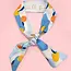 Josslyn by Wall to Wall Skinny Twilly Scarf Necklace Wrap- Oranges