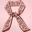 Josslyn by Wall to Wall Skinny Twilly Scarf Necklace Wrap- Red