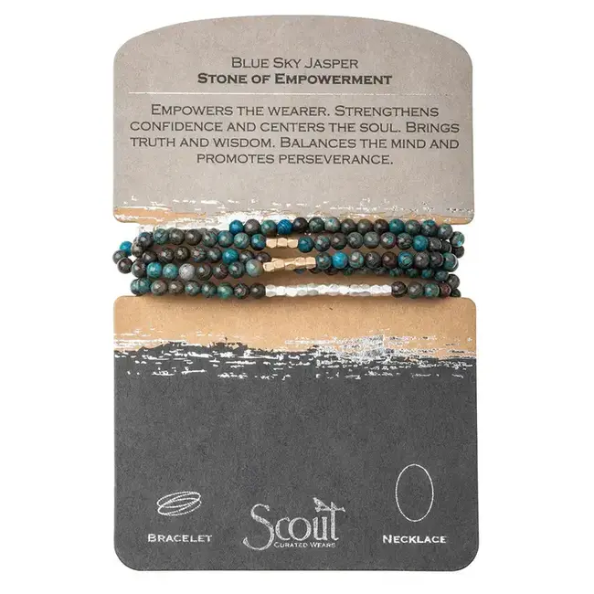 Scout Stone Wrap: Blue Sky Jasper - Stone of Empowerment
