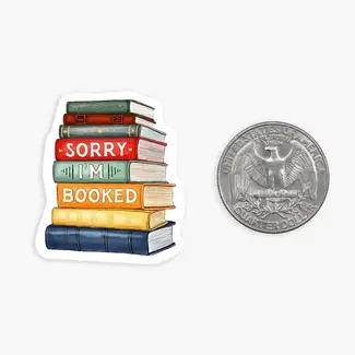 Nice Enough Stickers Mini Sticker- Booked