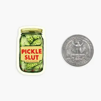 Nice Enough Stickers Mini Sticker- Pickle Slut
