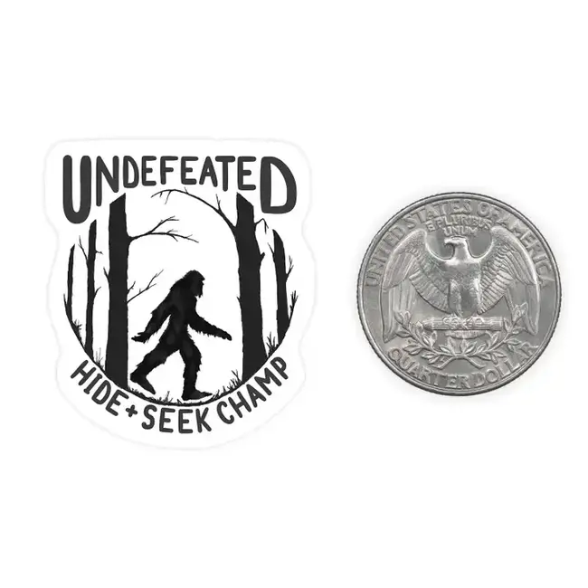 Nice Enough Stickers Mini Sticker- Undefeated