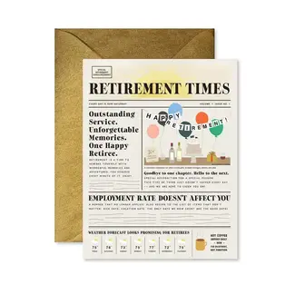 Ginger P. Designs Retirement Times Card
