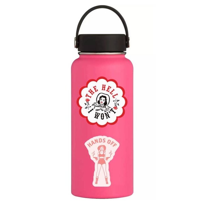 Juju and Moxie Hands Off Vinyl Sticker