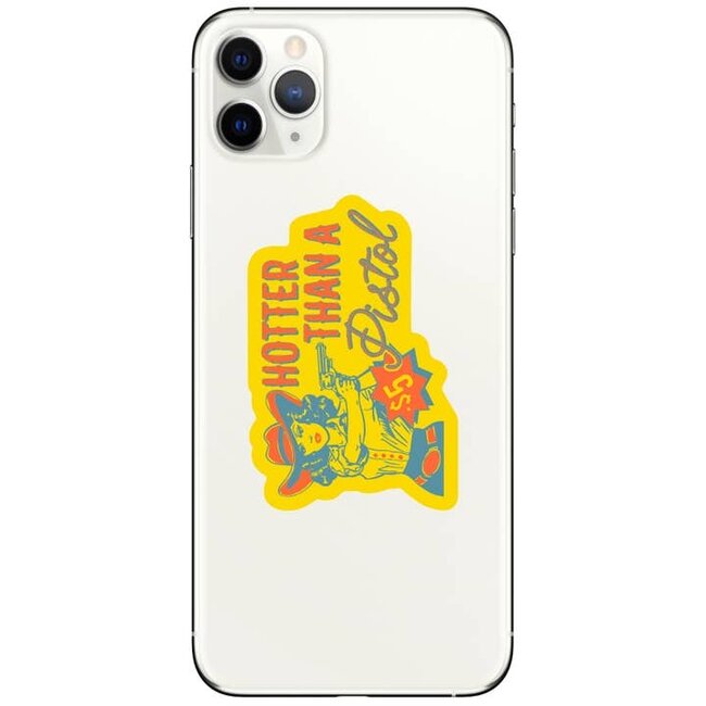 Juju and Moxie Hot Pistol Cowgirl Vinyl Sticker