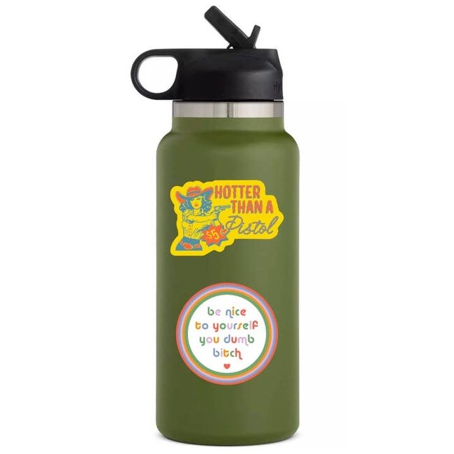 Juju and Moxie Hot Pistol Cowgirl Vinyl Sticker