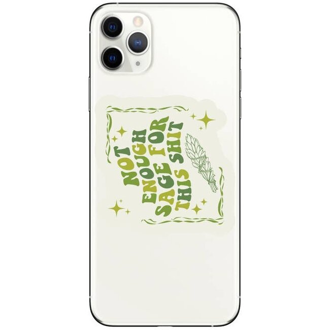 Juju and Moxie Not Enough Sage Vinyl Sticker