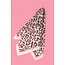 Josslyn by Wall to Wall Leopard Silky Feel Bandana Scarf- Pink