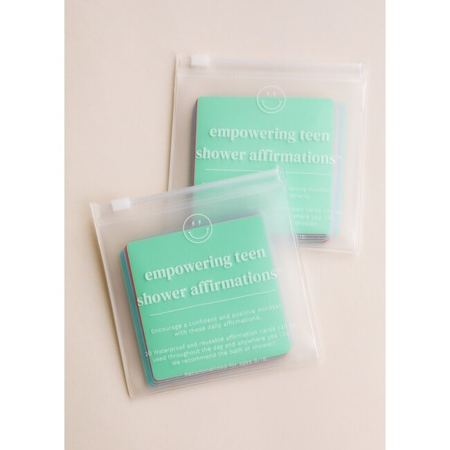 JaxKelly Shower Affirmation Cards- Teens