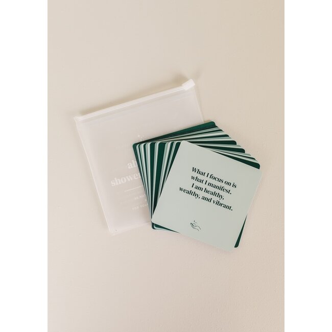 JaxKelly Shower Affirmation Cards - Abundance
