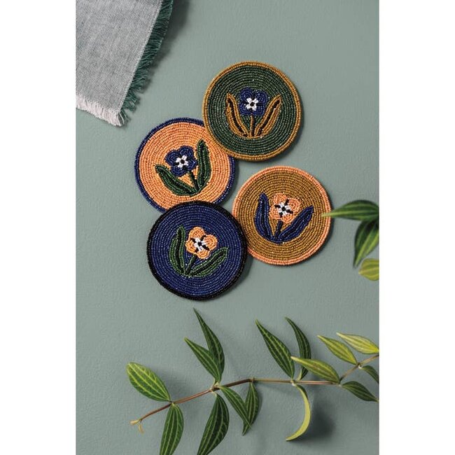 Danica now designs Teppi Beaded Coasters Set of 4
