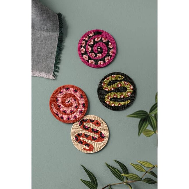 Danica now designs Gardenland Beaded Coasters Set of 4