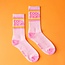 Sunshine Studios Cool Mom Striped Ribbed Crew Socks