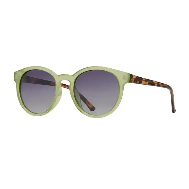 Blue Planet Eyewear Lake - Milky Jade Green- Honey Tortoise Temples Sunglasses