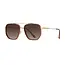 Blue Planet Eyewear Flynn - Milky Mocha-Matte Gold- Gradient Brown Sunglasses