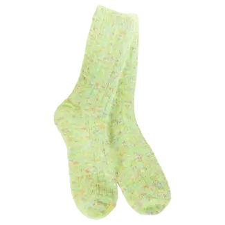 Crescent Sock Company Ragg Feather Crew- Lemon Lime