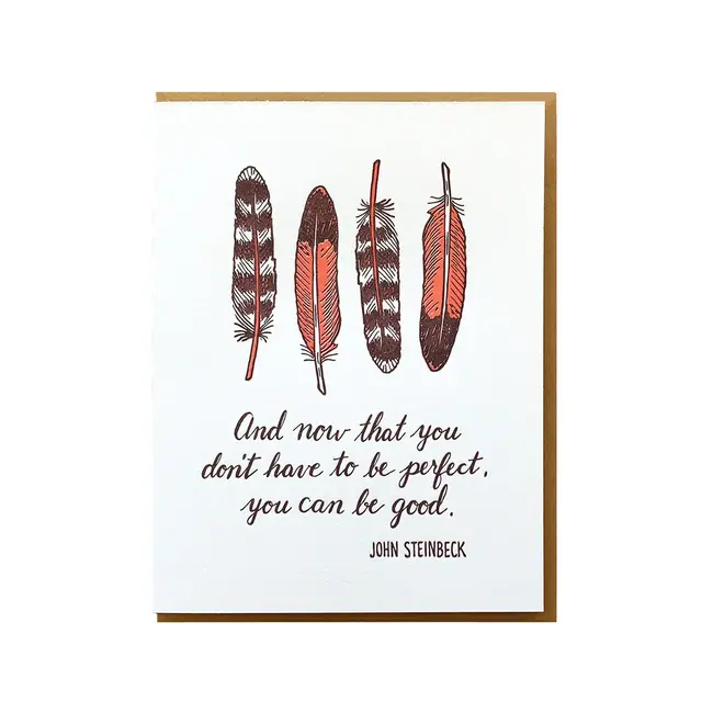 Noteworthy Paper and Press Steinbeck Quote Card