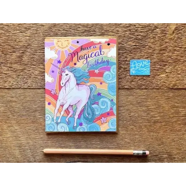 Noteworthy Paper and Press Unicorn Birthday Card