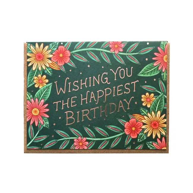 Noteworthy Paper and Press Happiest Birthday Card