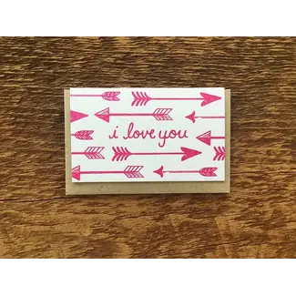 Noteworthy Paper and Press I Love You Arrows Enclosure Card