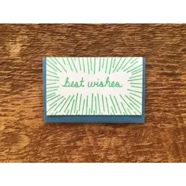 Noteworthy Paper and Press Best Wishes Enclosure Card
