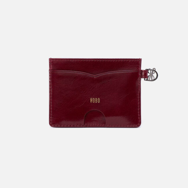 Hobo Charmed Card Case- Saddleberry