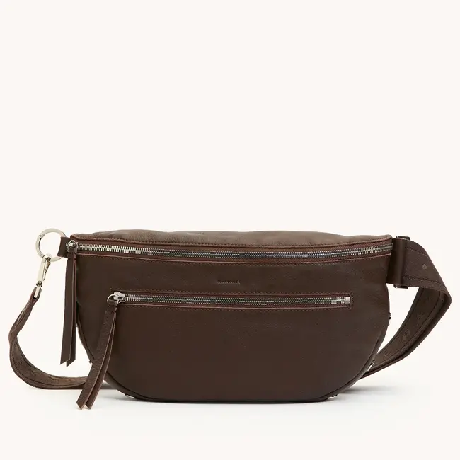 Hammitt Charles Crossbody Large- Espresso- Silver