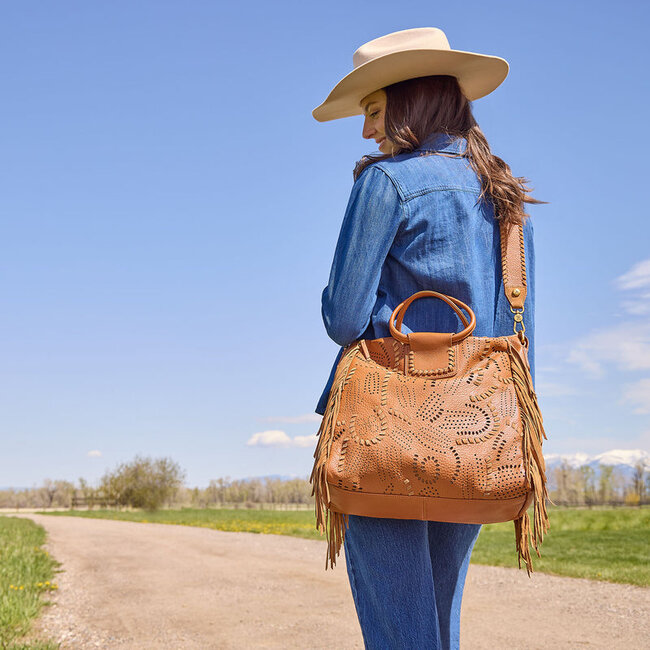 Hobo Sheila Large Satchell- Warm Honey