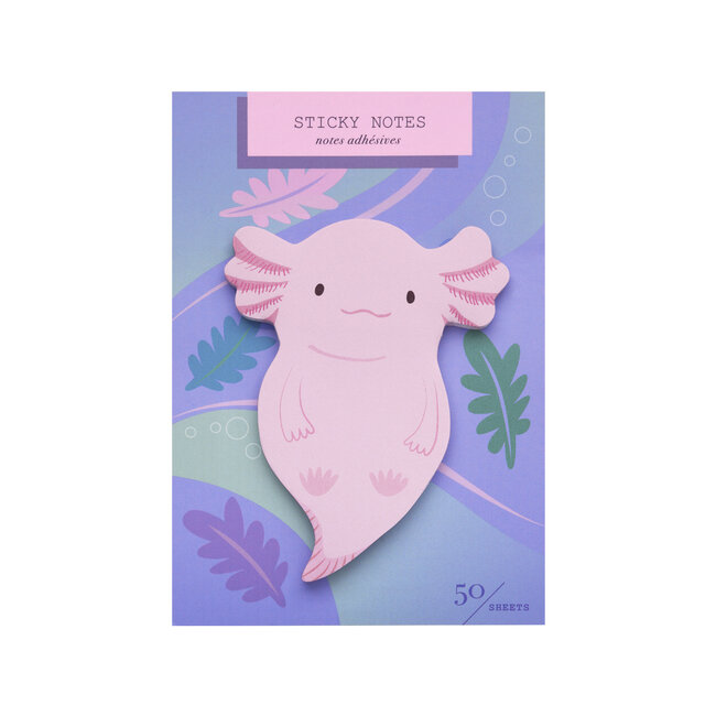Girl of All Work Die Cut Sticky Notes - Axoloti