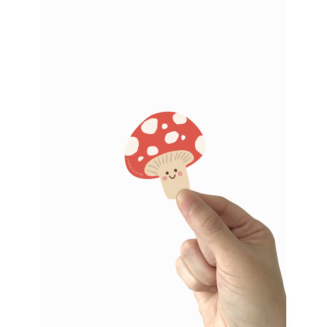 Girl of All Work Vinyl Sticker - Mushroom