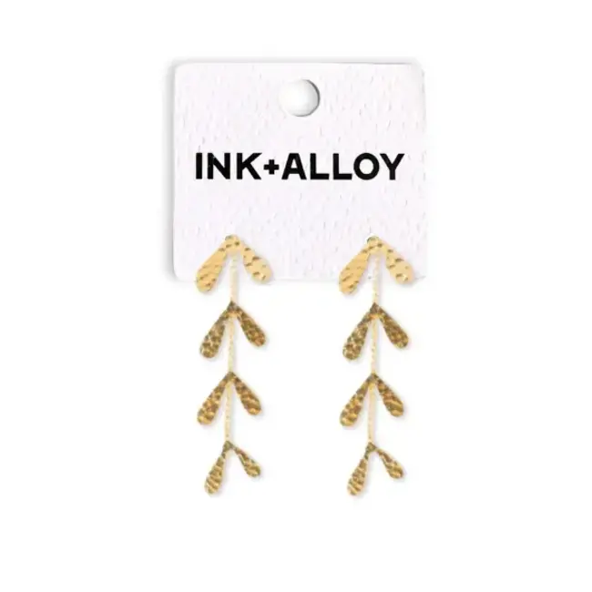 Ink&Alloy Autumn Falling Leaves Earrings