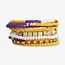 Ink&Alloy Game Day Purple + Goldd Stack Bracelet